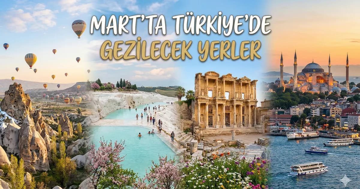 Mart'ta Türkiye'de Gezilecek Yerler