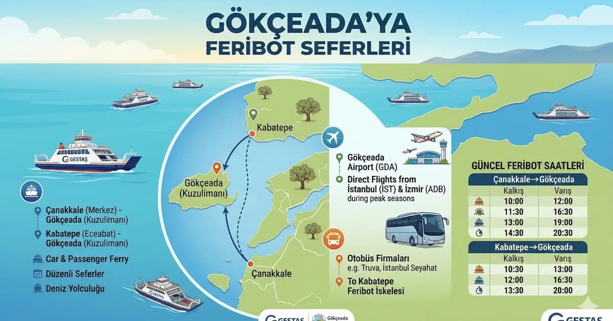 Gökçeada Ulaşım Alternatifleri 2026