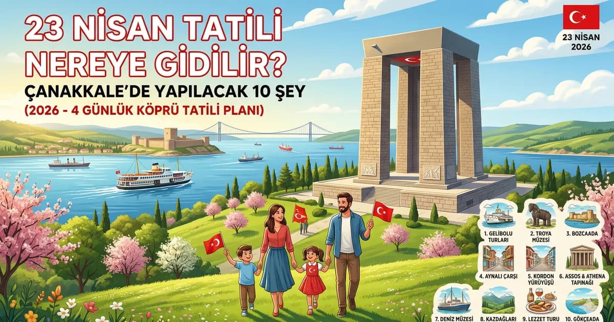 23 Nisan Tatili Nereye Gidilir? Çanakkale'de Yapılacak 10 Şey