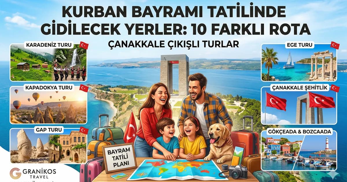 Kurban Bayramı Tatilinde Gidilecek Yerler: Çanakkale Çıkışlı 10 Farklı Rota