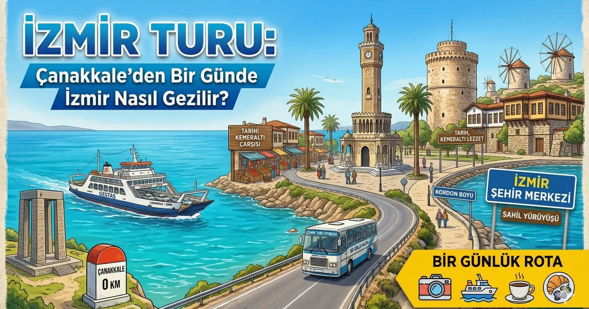 İzmir Turu: Çanakkale'den Bir Günde İzmir Nasıl Gezilir?