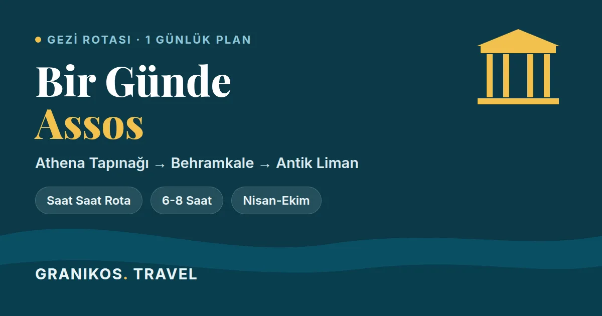 Bir Günde Assos: Saat Saat Gezi Rotası ve 1 Günlük Plan (2026)