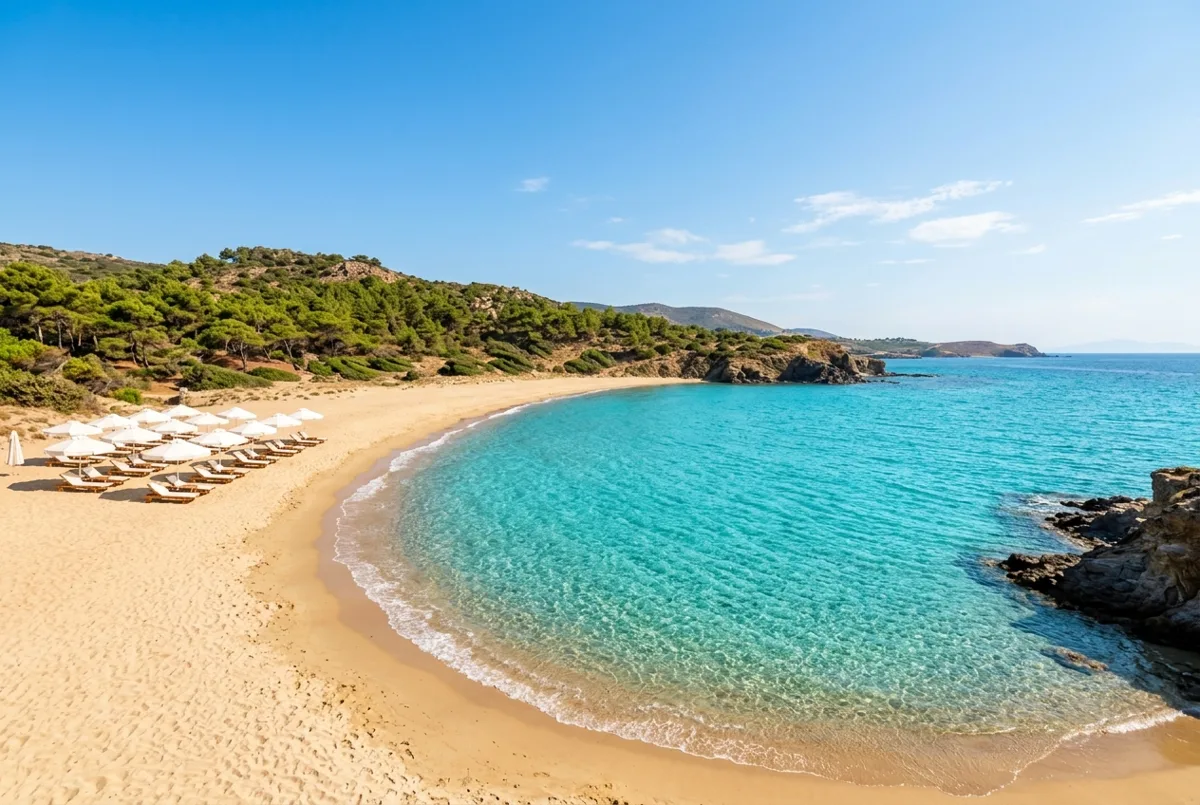 Bozcaada Ayazma Plajı Altın Sarısı Kumsal